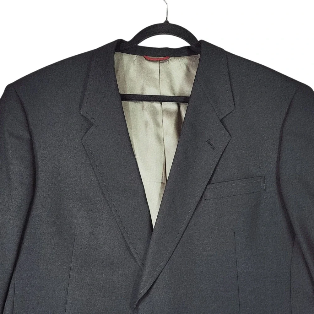 Vtg Jack Nicklaus Blazer 46R Men‎ Black Tournament Series Sport Coat Preppy Golf